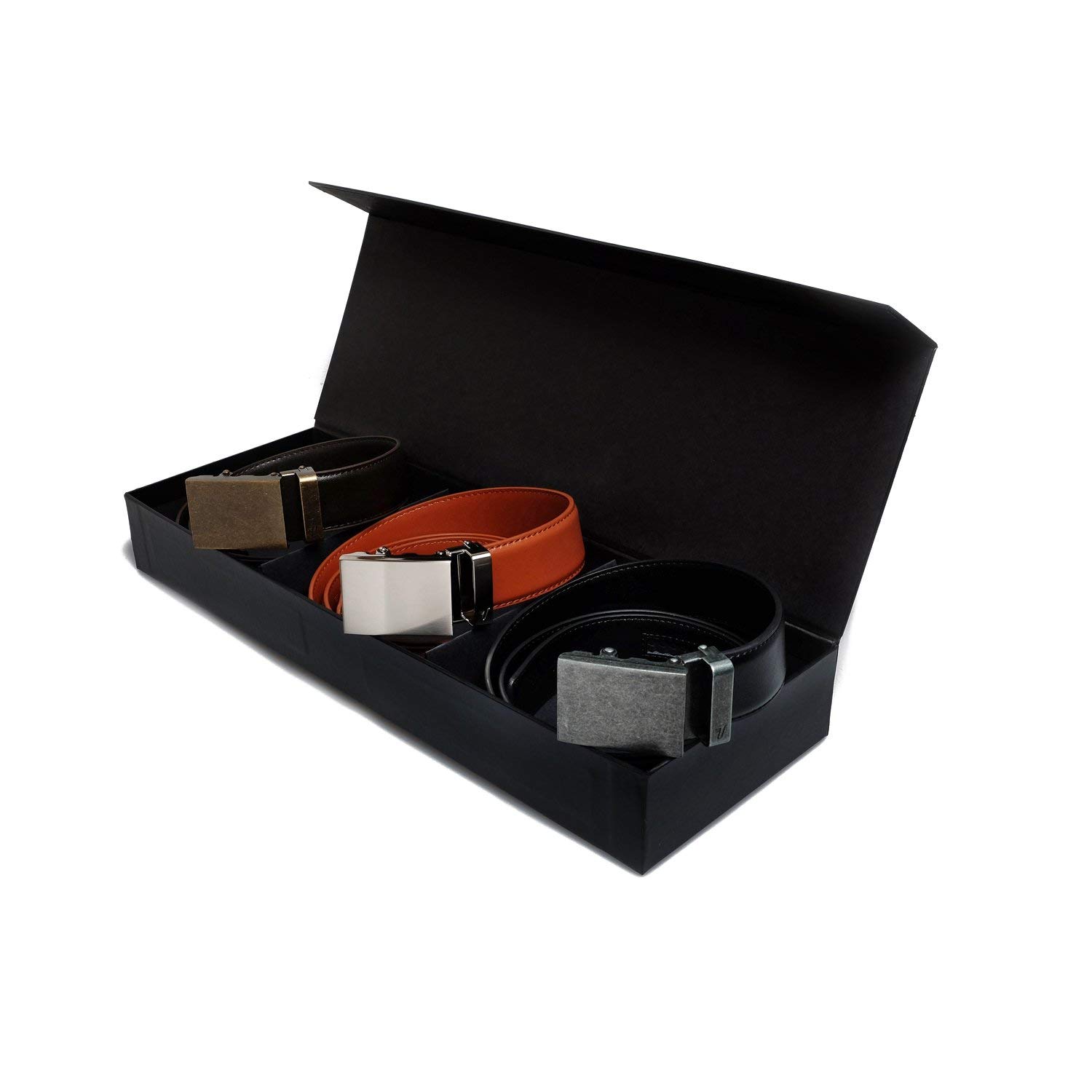 Mission Belt for Men - Adjustable Ratchet Belt with Gift Box | Stylish & Durable Dress & Casual Belts for Office, Jeans & Everyday Wear