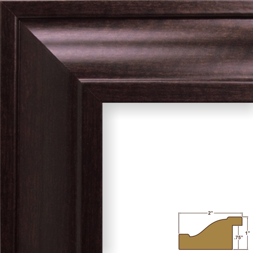 Craig Frames 76036 20x30 Inch Picture Frame Set of 4 - Contemporary Dark Brown Wood Photo Frames for Wall Art, Family Photos, and Home Decor