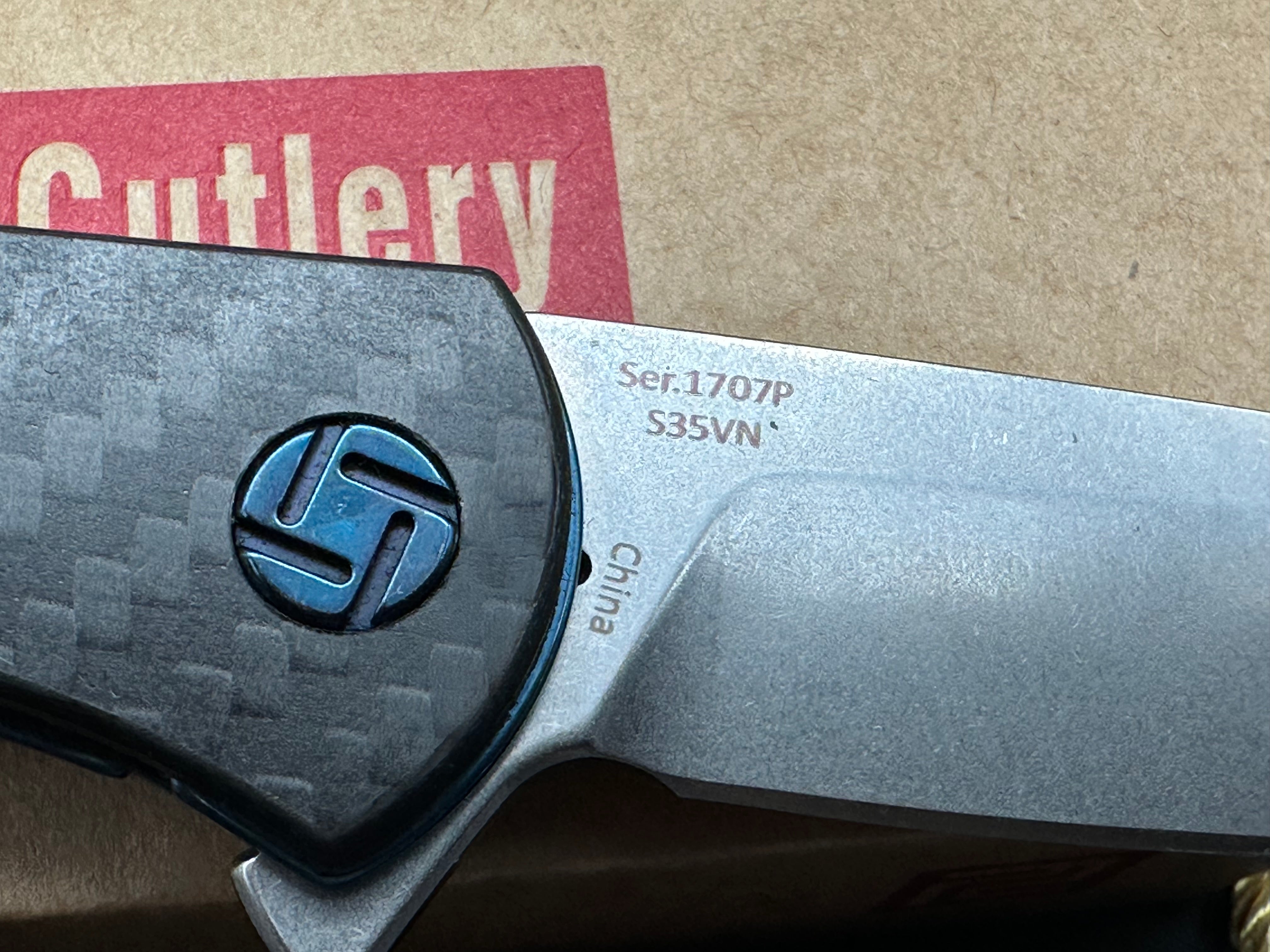 Artisan Cutlery Shark 1707P Folding Knife - Premium S35VN Steel Blade (Upgraded from D2), Carbon Fiber Handle - EDC, Camping, Survival & Outdoor Activities