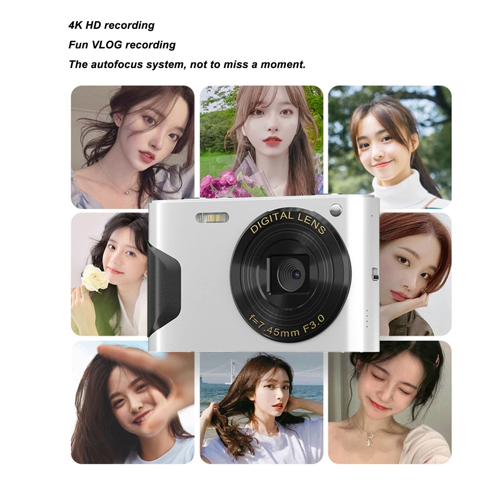 30MP 1080P Vlogging Camera with 8X Zoom - Perfect for Travel & Selfies