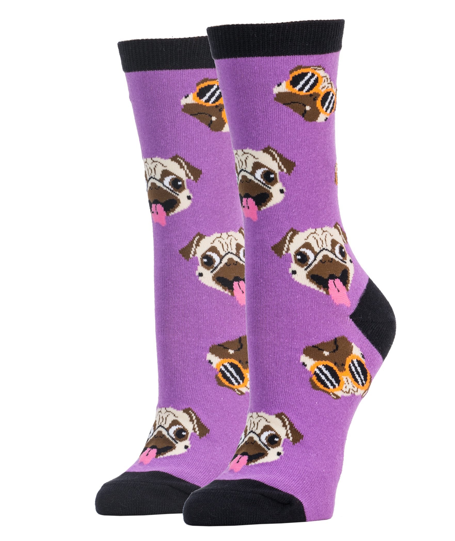 Funny Animal Crew Socks for Women - Novelty Dog Lover Gifts, Fits US Women's Shoe Size 5-10 - Perfect for Casual Wear, Cosplay & Gift Giving