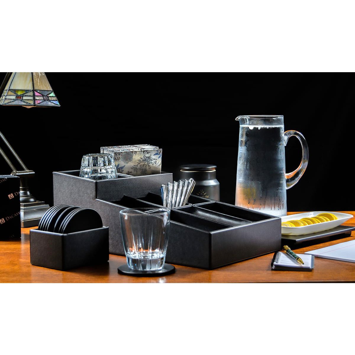 Dacasso A1328 Black Coffee Pod Organizer - 9.625