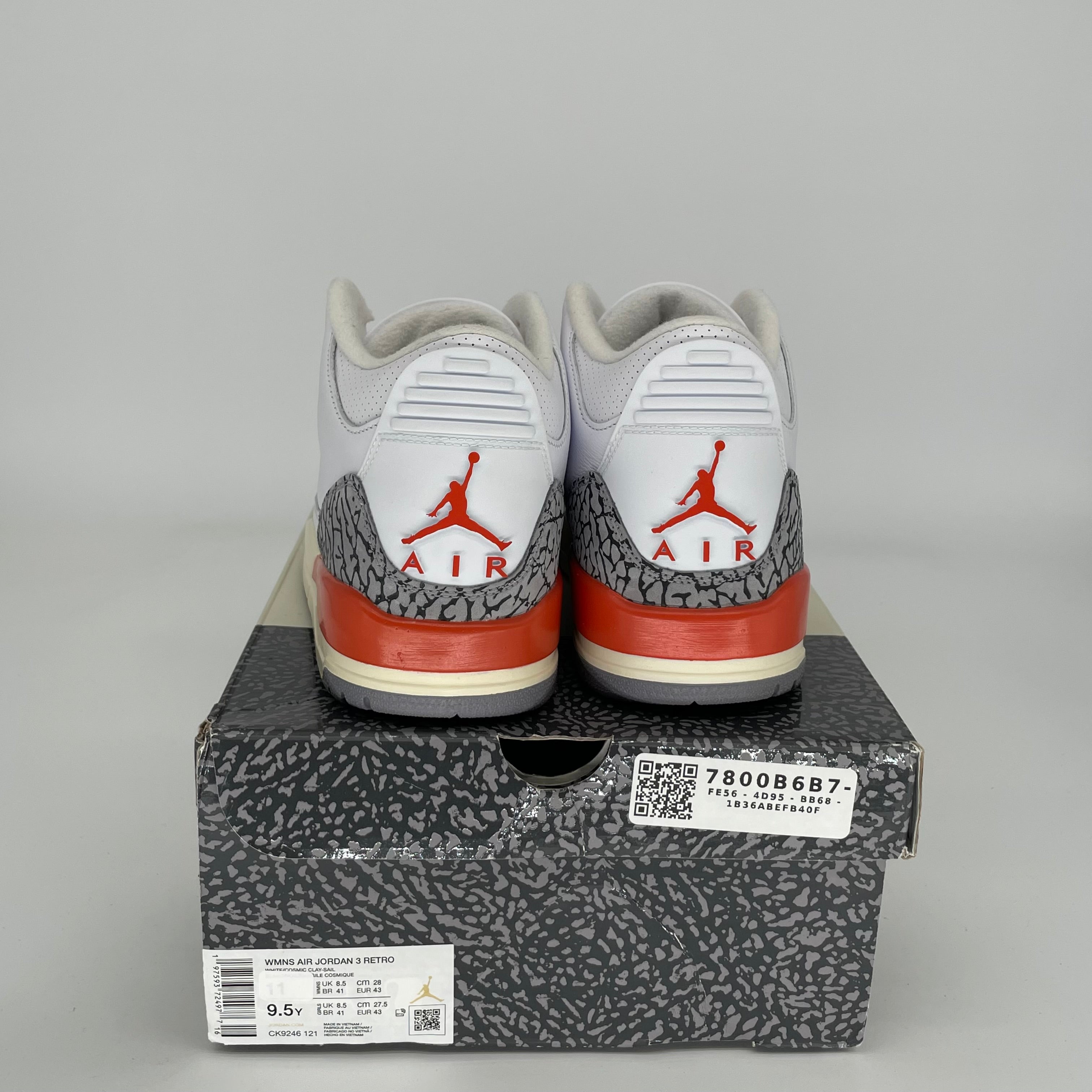 AIR JORDAN 3 GEORGIA PEACH Women's Basketball Shoes Size 9.5/11W - Style CK9246-121 | Retro Sneakers for Women, Perfect for Basketball, Streetwear & Casual Outfits