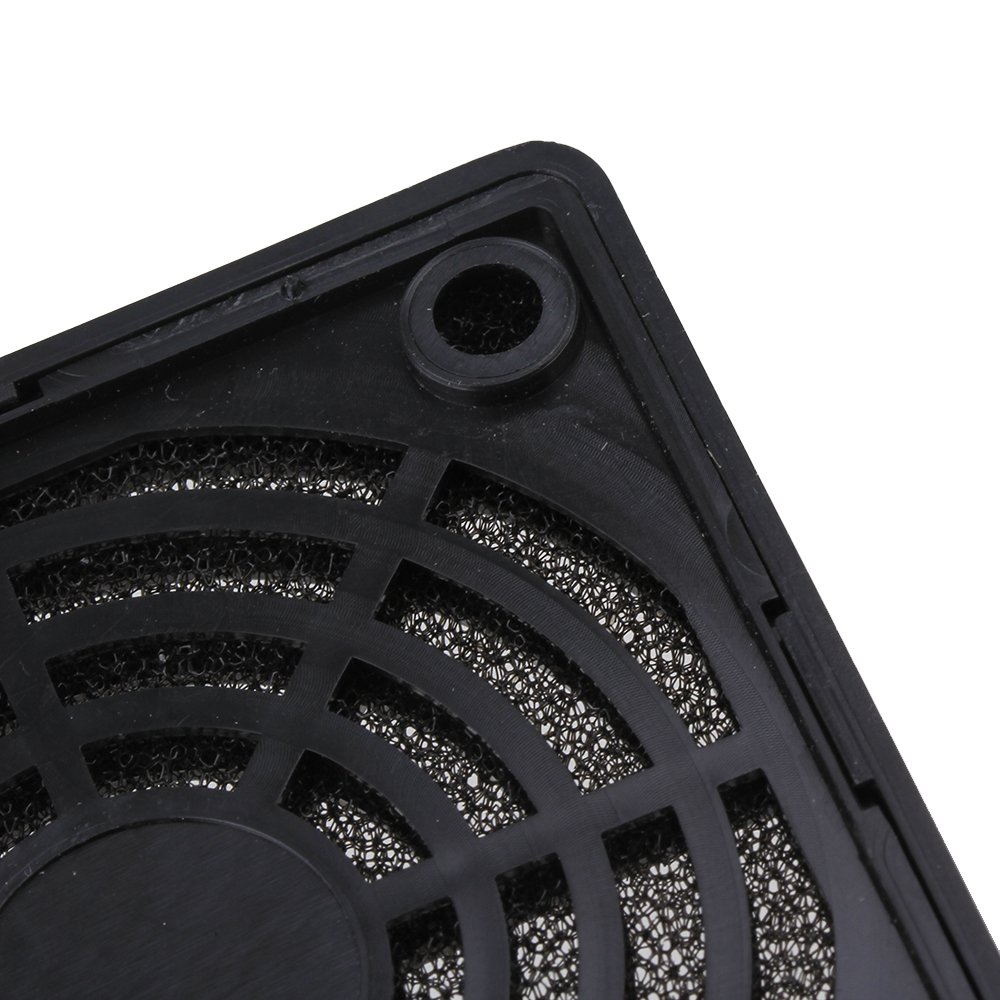 BQLZR 60mm Black Plastic PC Case Fan Filter Guard Grill Cover - 5 Pack for Computer Cooling & Dust Protection - Ideal for Gaming PCs, Servers, and DIY Computer Builds