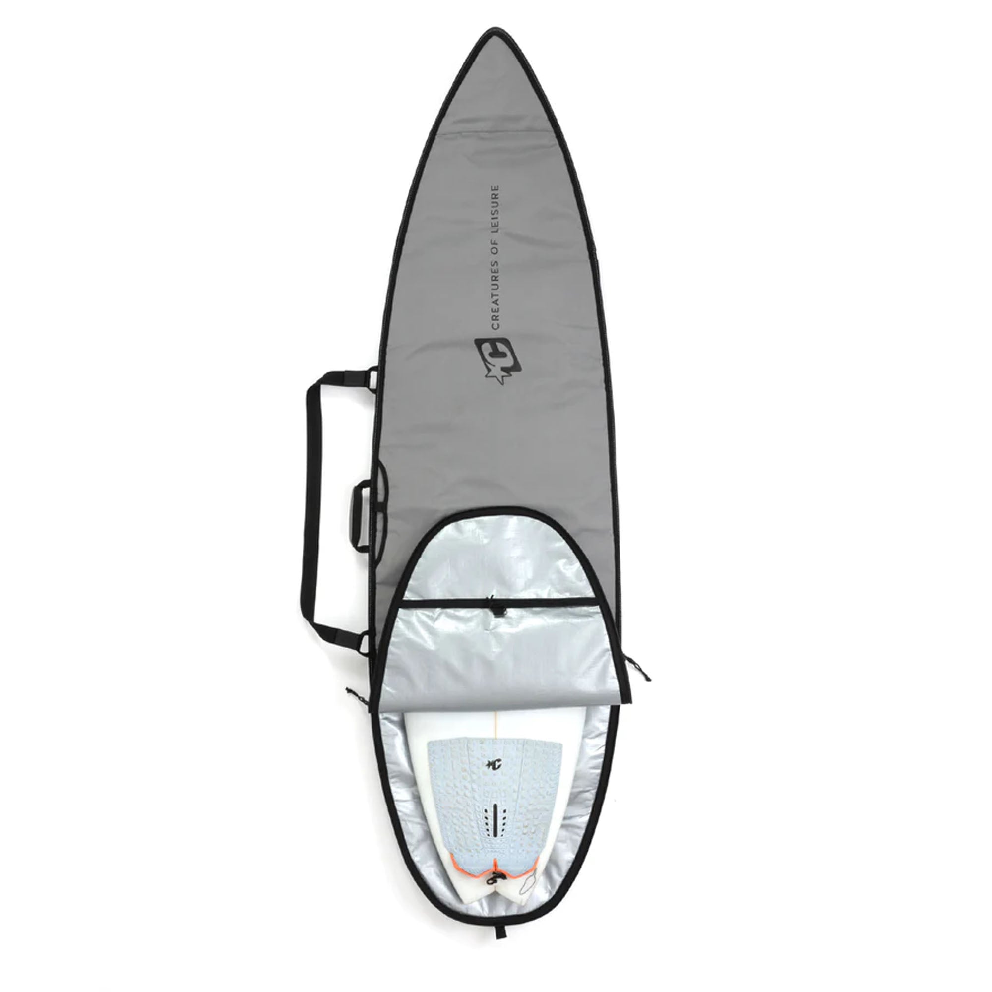 Creatures of Leisure Shortboard Icon Surfboard Bag - Premium Padded Protection for Surfboards 30