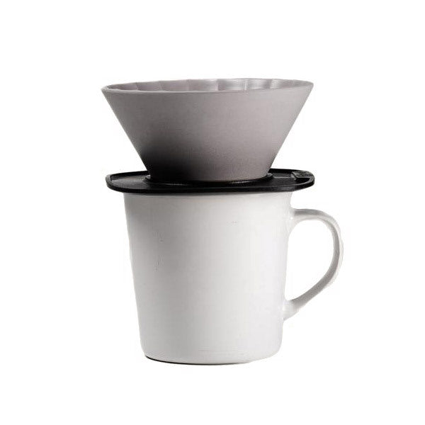 ROK W1 Premium Ceramic Pour Over Coffee Dripper - Handcrafted Slow Brew for Rich Flavor - Perfect for Home, Office & Travel Coffee Lovers