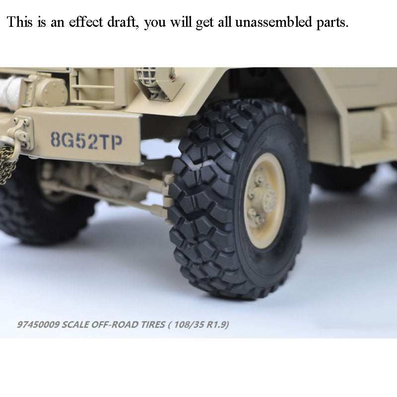1/12 Scale Cross RC HC6 6x6 Off-Road Military Truck Model Kit - Metal Axles, Motor & LED Lights - US Stock | Hobby, Simulation & Collectible for RC Enthusiasts (Perfect for Terrain Crawling & Military Vehicle Displays)