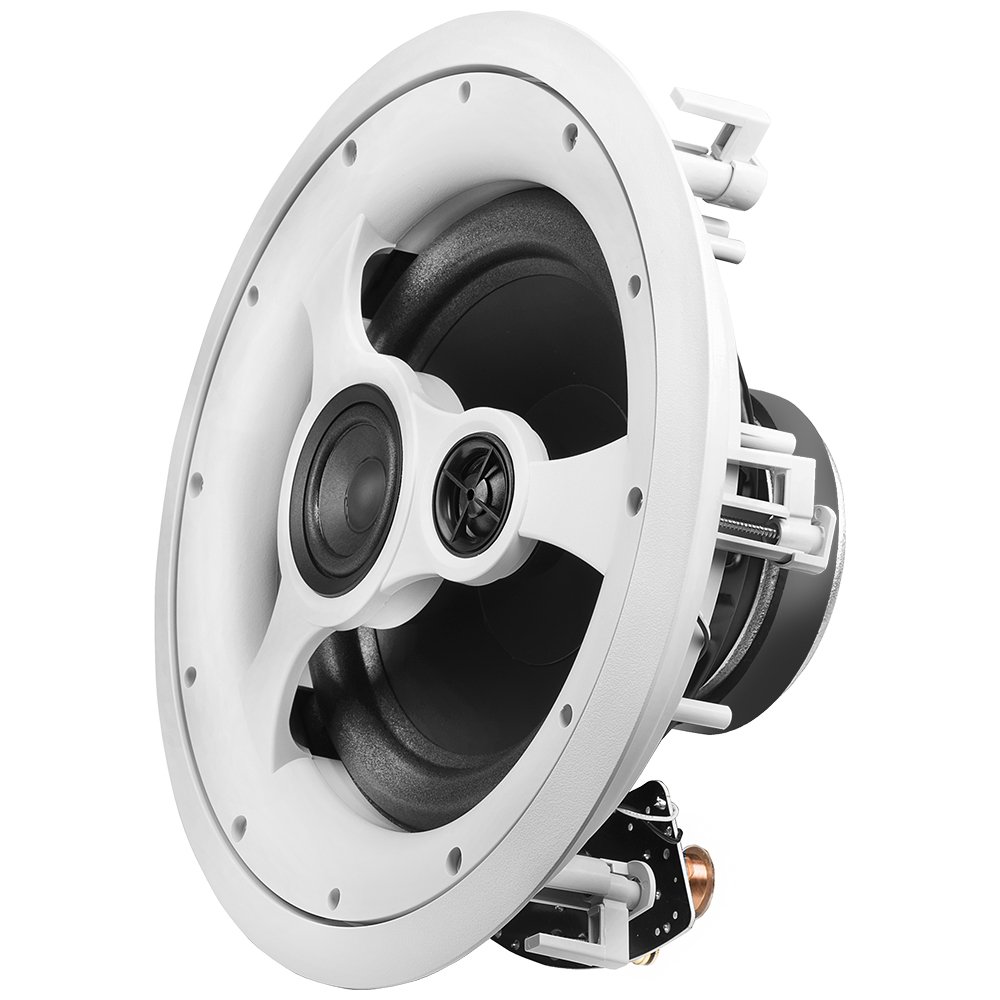 OSD Audio 10 Inch In-Ceiling Speaker - 150W Stereo System with Pivoting Tweeter, ICE1080HD - Perfect for Home Theater, Background Music & Multi-Room Audio Systems