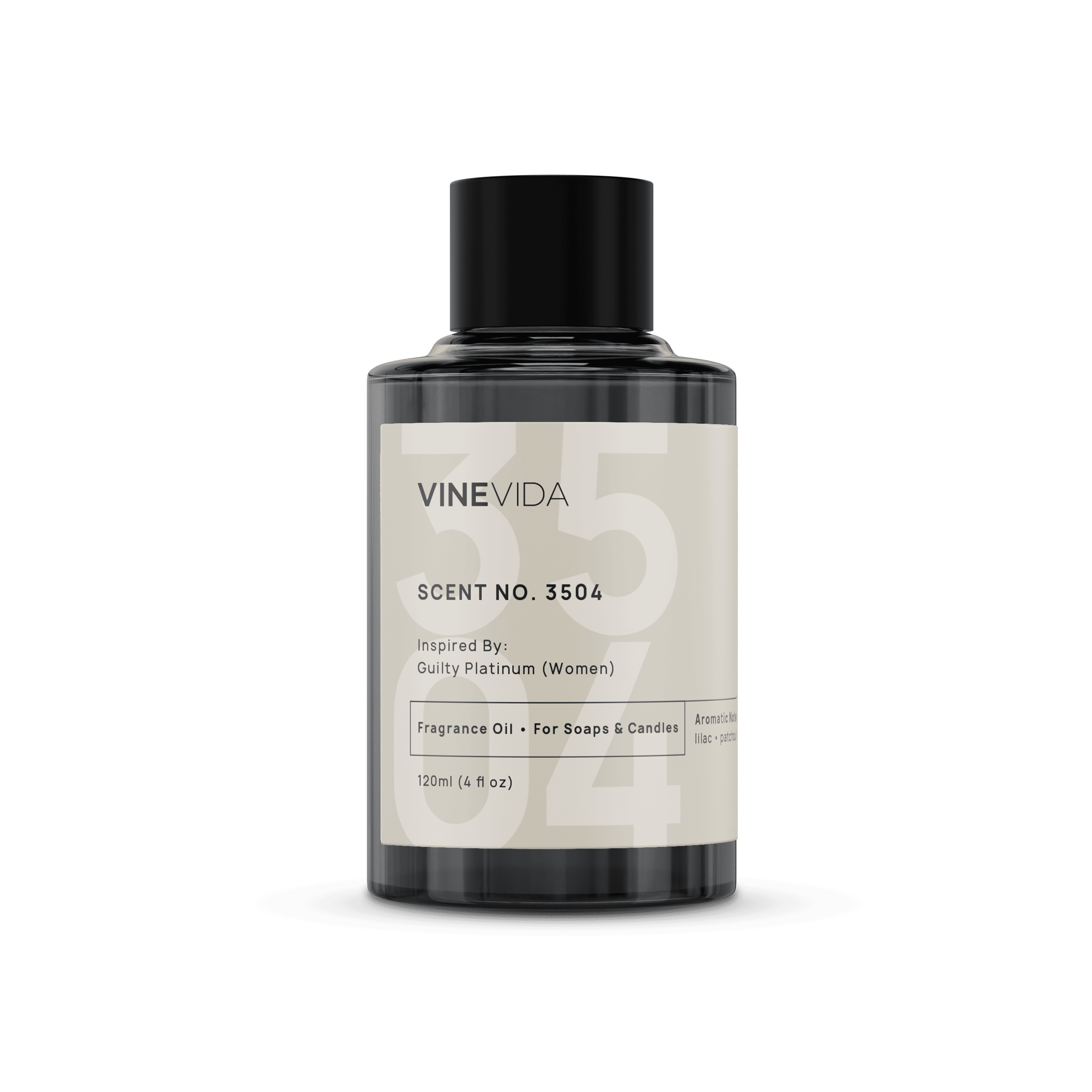 NO. 3504 Premium Fragrance Oil for Soaps & Candles - Gucci Guilty Platinum for Women Scent | Perfect for DIY Home Fragrance, Bath & Body Products