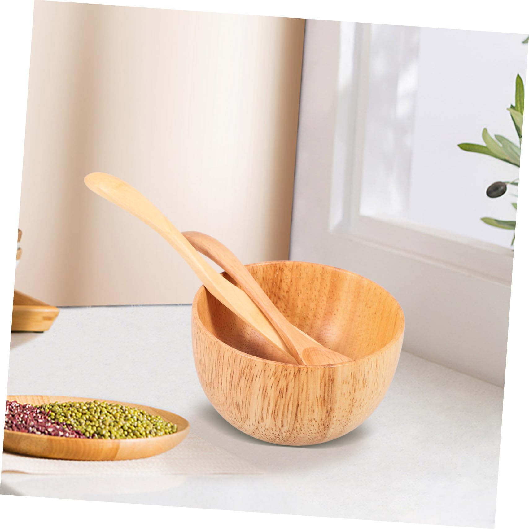 FOMIYES Professional Wooden Facial Mask Mixing Bowl Set - Spa & Beauty Tool Kit for DIY Skincare, Facials, and At-Home Treatments - Perfect for Estheticians, Salons, and Self-Care Routines