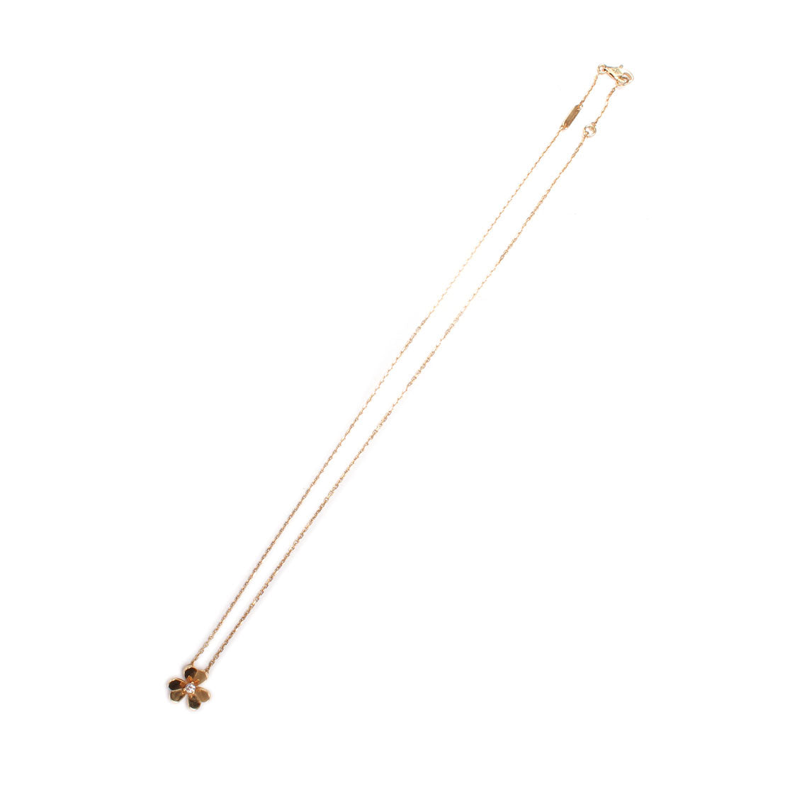 18K Gold Mini Frivole Pendant Necklace for Women - Elegant Rose Petal Design, Perfect for Weddings, Anniversaries & Everyday Luxury Jewelry Gifts