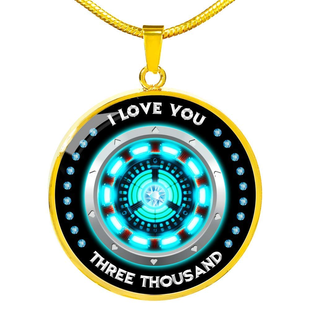 Iron Man Arc Reactor Necklace - Silver/Gold Pendant for Marvel Fans & Gifts