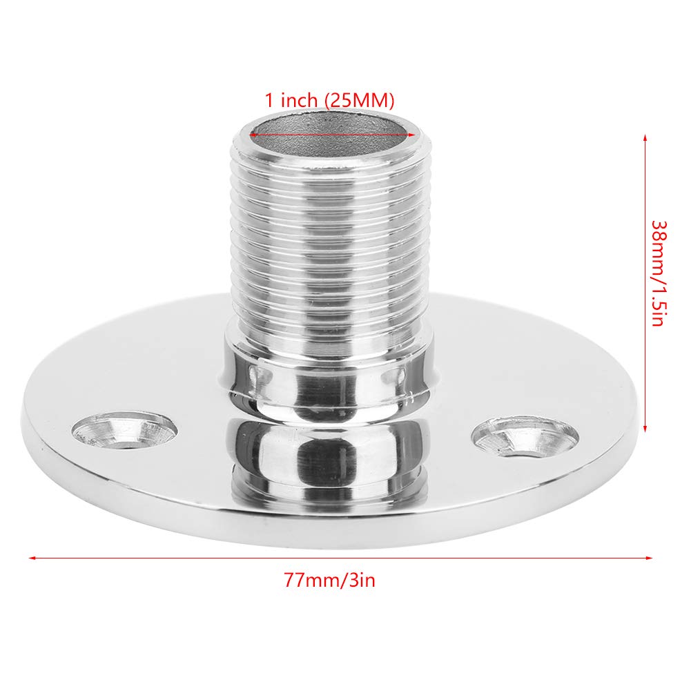 EVTSCAN 316 Stainless Steel Marine Antenna Mount for Boats - Waterproof & Durable Boat Accessory