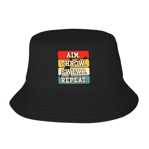Cornhole Aim Throw Swear Repeat Black 14