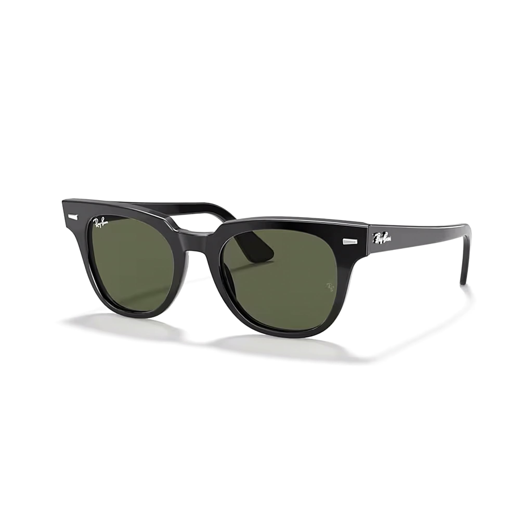 Ray-Ban RB2168 METEOR Square Sunglasses for Men & Women - UV Protection Polarized Lenses + Free Eyewear Care Kit | Perfect for Driving, Beach & Outdoor Activities