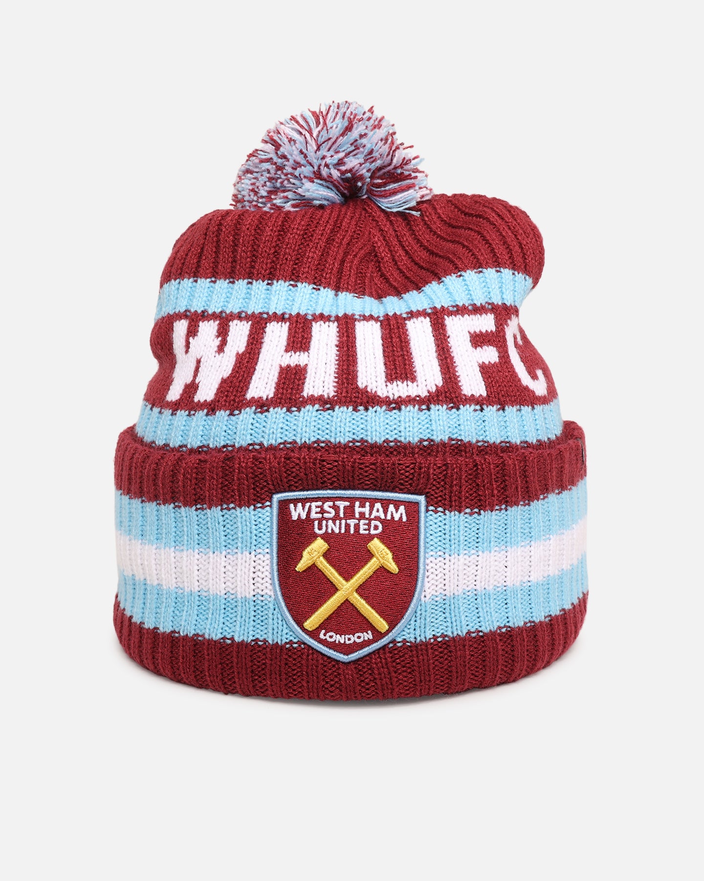 47 Brand West Ham United FC Premier League Supporters Light 47 Cuff Knit Beanie - Cardinal Red Winter Hat for Men & Women - Perfect for Football Games, Cold Weather & Outdoor Activities