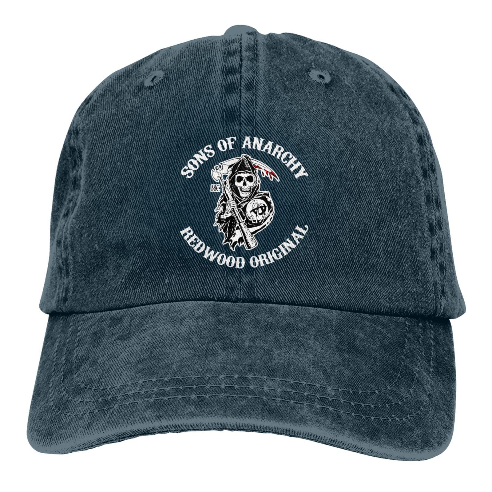 Stylish Sons of Anarchy Baseball Cap for Men & Women - Adjustable Snapback Hat with Washable Design - Perfect for Biker Events, Motorcycle Rides & Casual Outfits