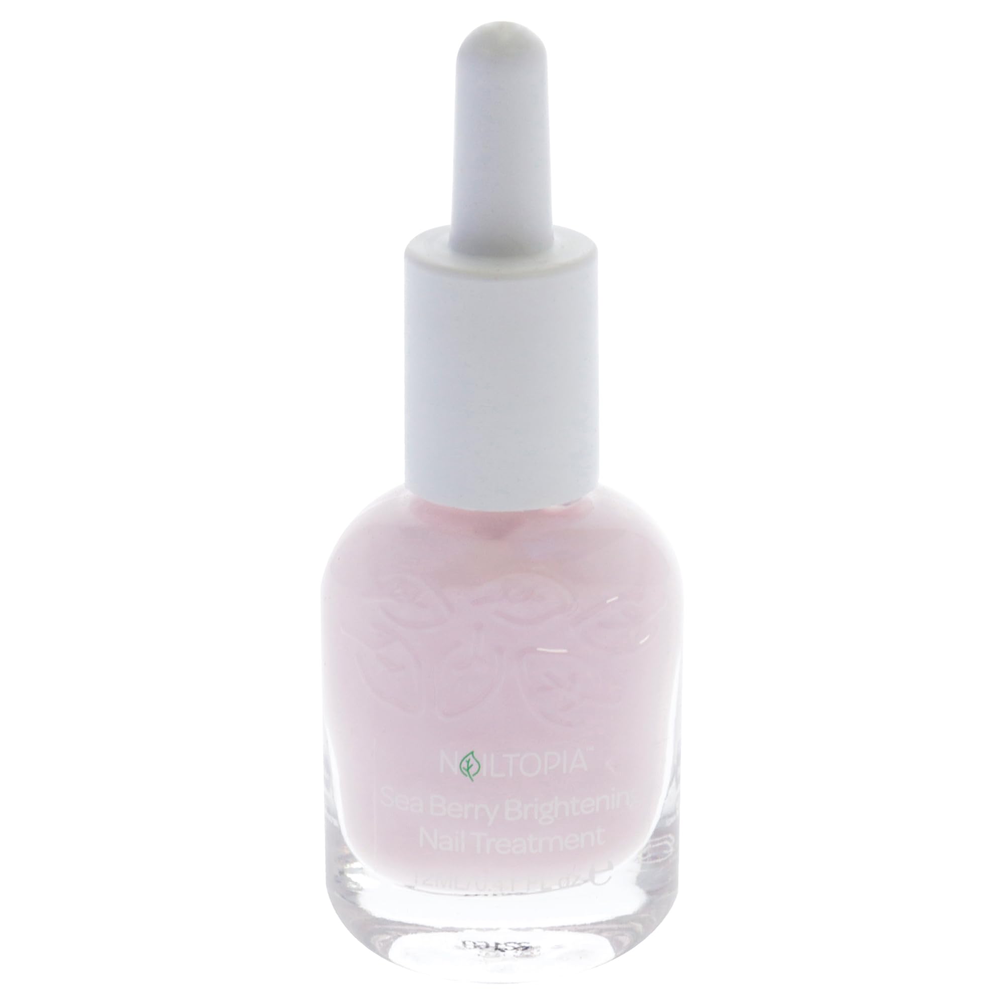 Nailtopia Healing & Brightening Nail Treatment - Vegan Cruelty-Free Nail Whitener with Sea Berry Extract (0.41 oz) - Repairs Damaged Nails, Restores Shine - Perfect for Salon-Quality Manicures & Healthy Nail Care Routine