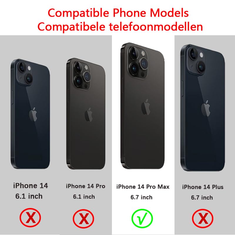 Premium Ultra Slim Silicone Case for iPhone 14 Pro Max (6.7 inch) - Soft Gel Anti-Scratch Cover with Microfiber Lining & Shockproof Protection | Perfect for Daily Use, Travel, and Outdoor Activities