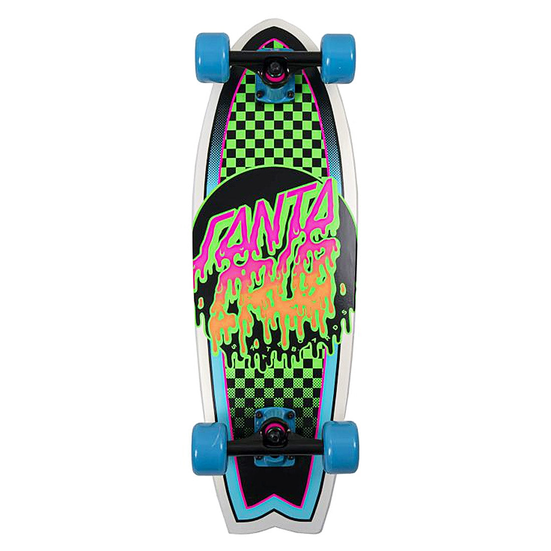 Santa Cruz Cruiser Skateboard Complete - Rad Dot Shark Design 27.7