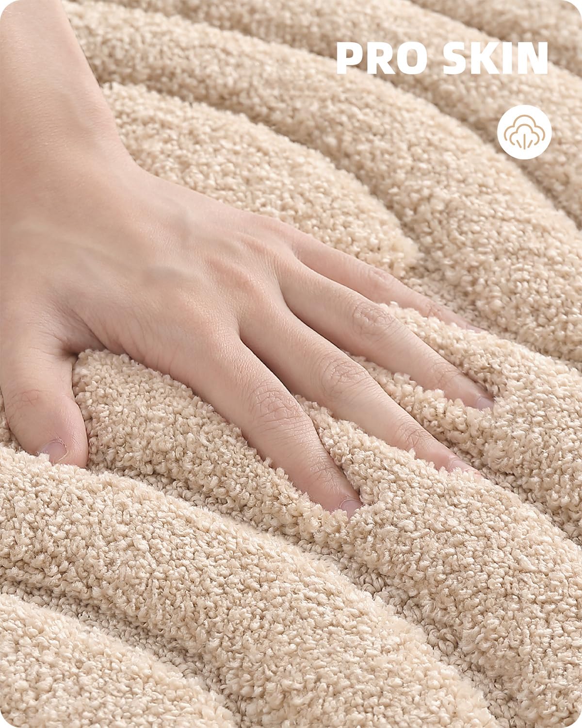 Luxury Absorbent Bath Mat - Non-Slip Microfiber Shower Rug (24x36