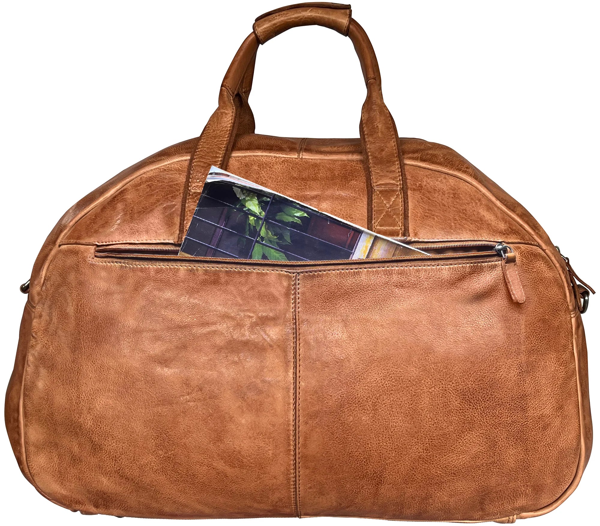 Premium Casanova Genuine Leather Duffel Bag for Men - Stylish Brown Travel Bag, Gym Bag & Weekender - Perfect for Business Trips, Gym & Outdoor Adventures