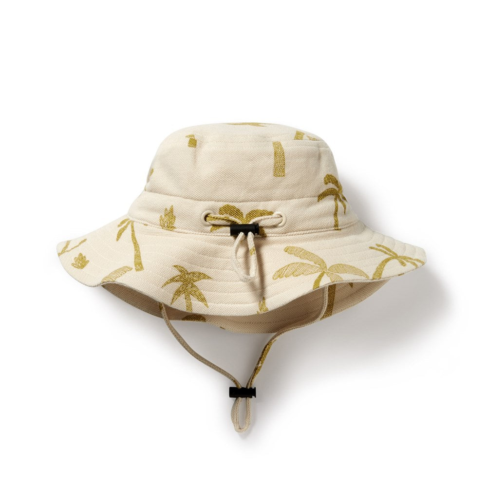 Palm Days Organic Sun Hat for Women - UPF 50+ UV Protection Wide Brim Beach Hat for Summer Outdoor Activities