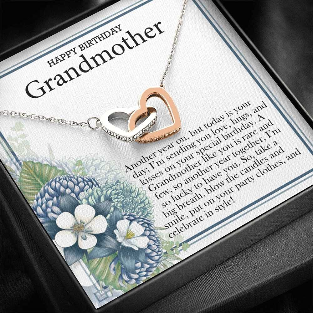 Personalized Message Card Necklace - Handmade Custom Jewelry for Grandmother | Birthday Gift, Christmas Present, Mother's Day | Perfect for Parties, Celebrations & Special Occasions