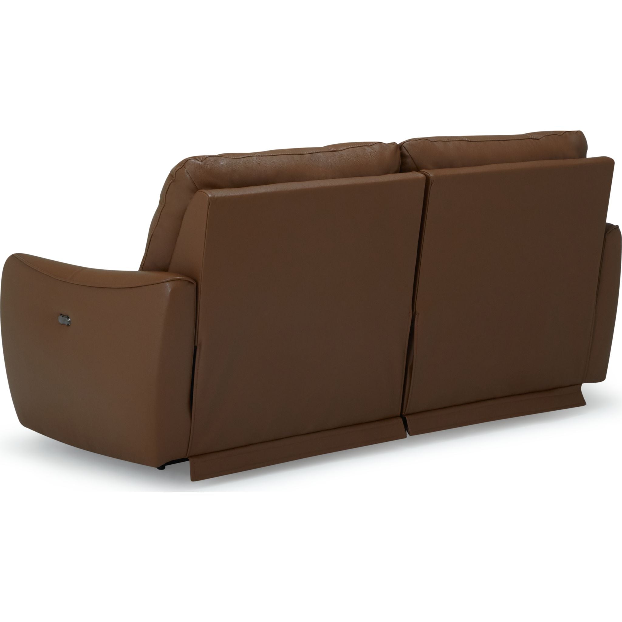 Arlo Power Reclining Sofa - 3-Seater Leather Sectional Couch with USB Charging Ports, Valencia Biscotti Color - Perfect for Living Room, Home Theater & Family Gatherings