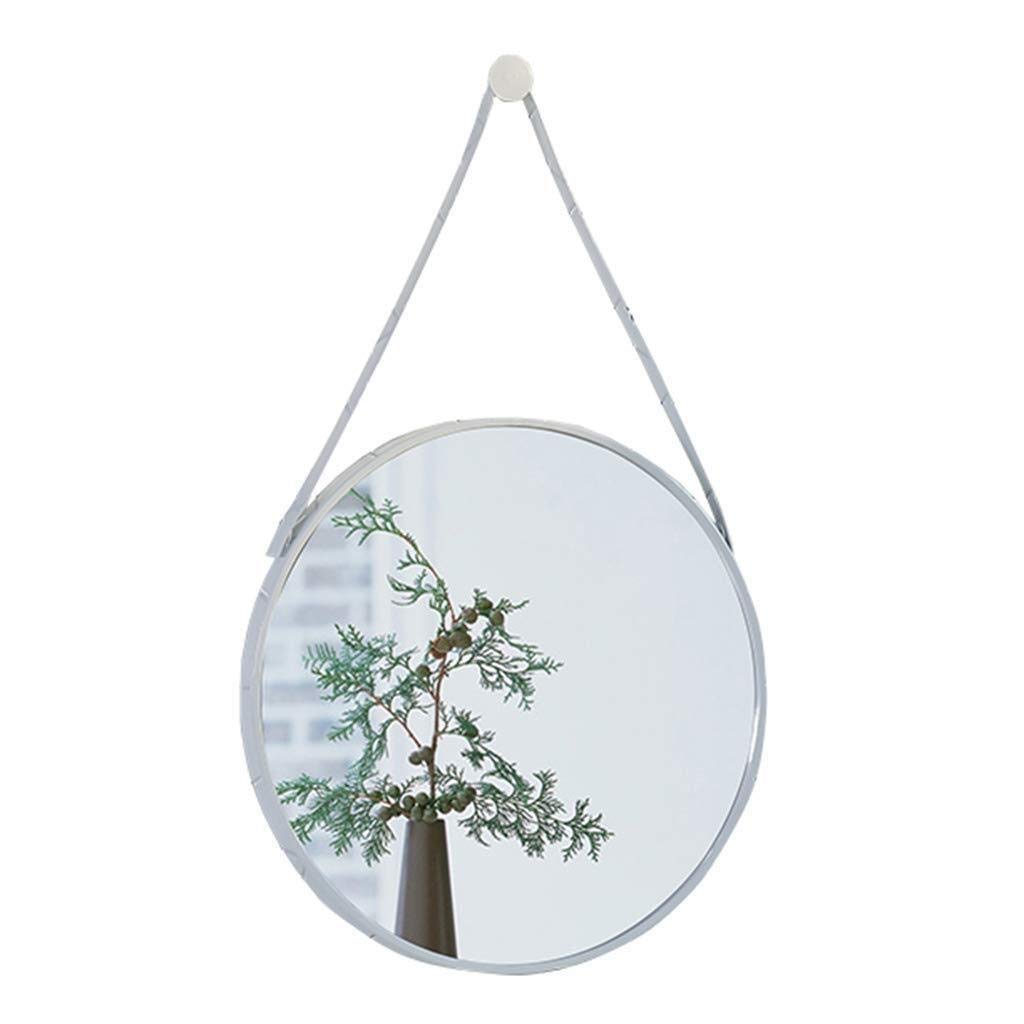 Wall Mounted Compact Mirror - 80x80cm White Vanity Mirror for Girls Bedroom, Locker Room & Clothing Stores | Durable Makeup Mirror for Home, Retail & Dessert Shop Decor