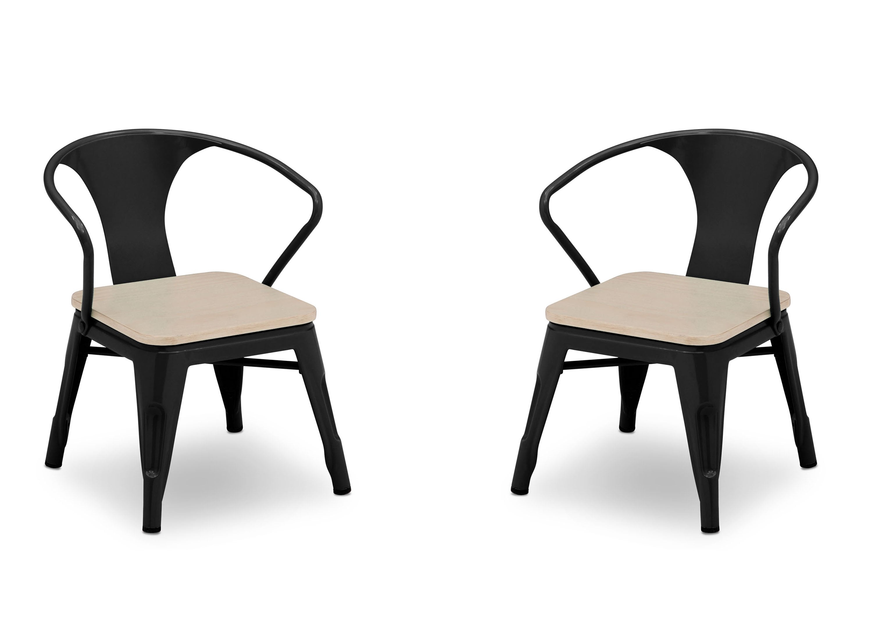 Modern Bistro 2-Piece Chair Set - Outdoor Patio Dining Chairs with Metal Frame & Cushions - Perfect for Garden, Balcony, Cafe & Restaurant Decor