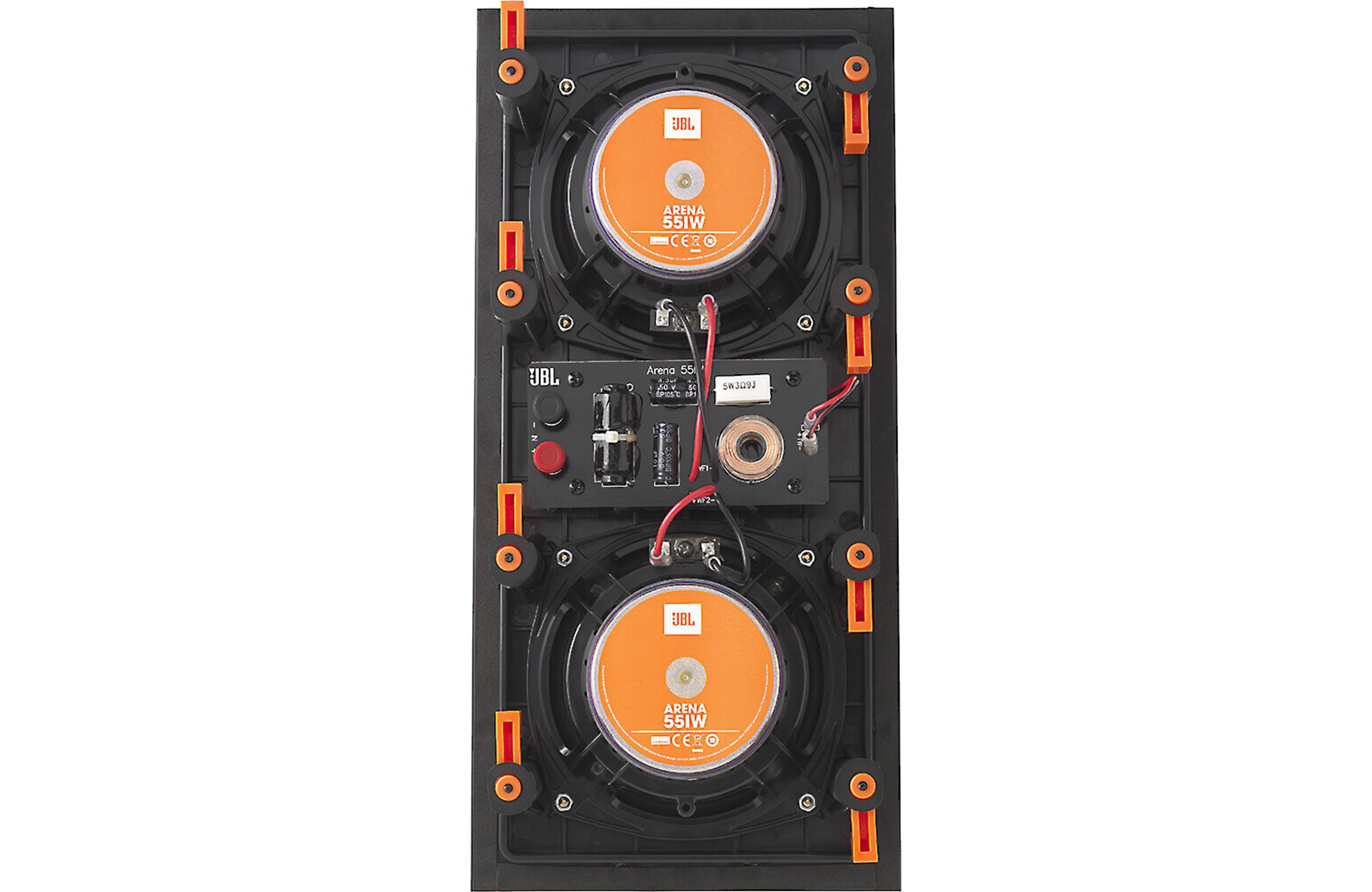 JBL Arena 55IW Dual 5.25 Inch In-Wall Speaker - High Performance Home Audio System for Surround Sound & Home Theater Installation (Pair) - Perfect for Living Room, Bedroom & Home Theater Setup