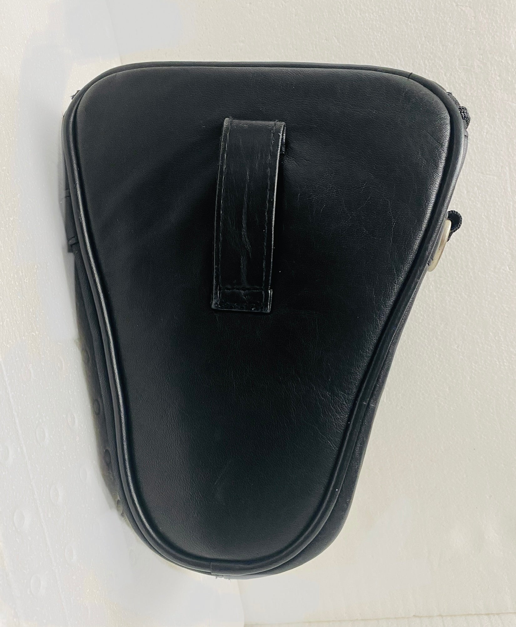 Quantaray Black Leather Camera Holster Bag - Pre-Owned - Perfect for DSLR, Mirrorless & Film Cameras - Travel & Outdoor Photography