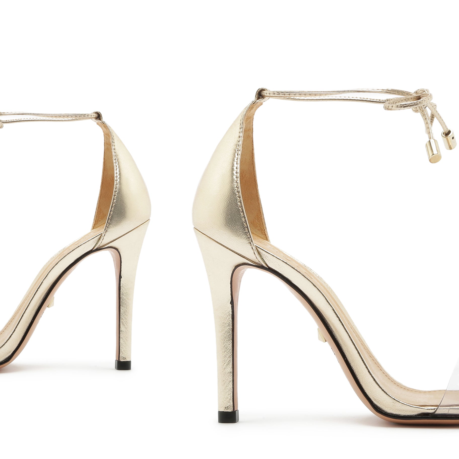 Josseana Women's Metallic Leather High Heel Sandals - Stylish Vinyl Strappy Heels for Party, Wedding & Evening Events