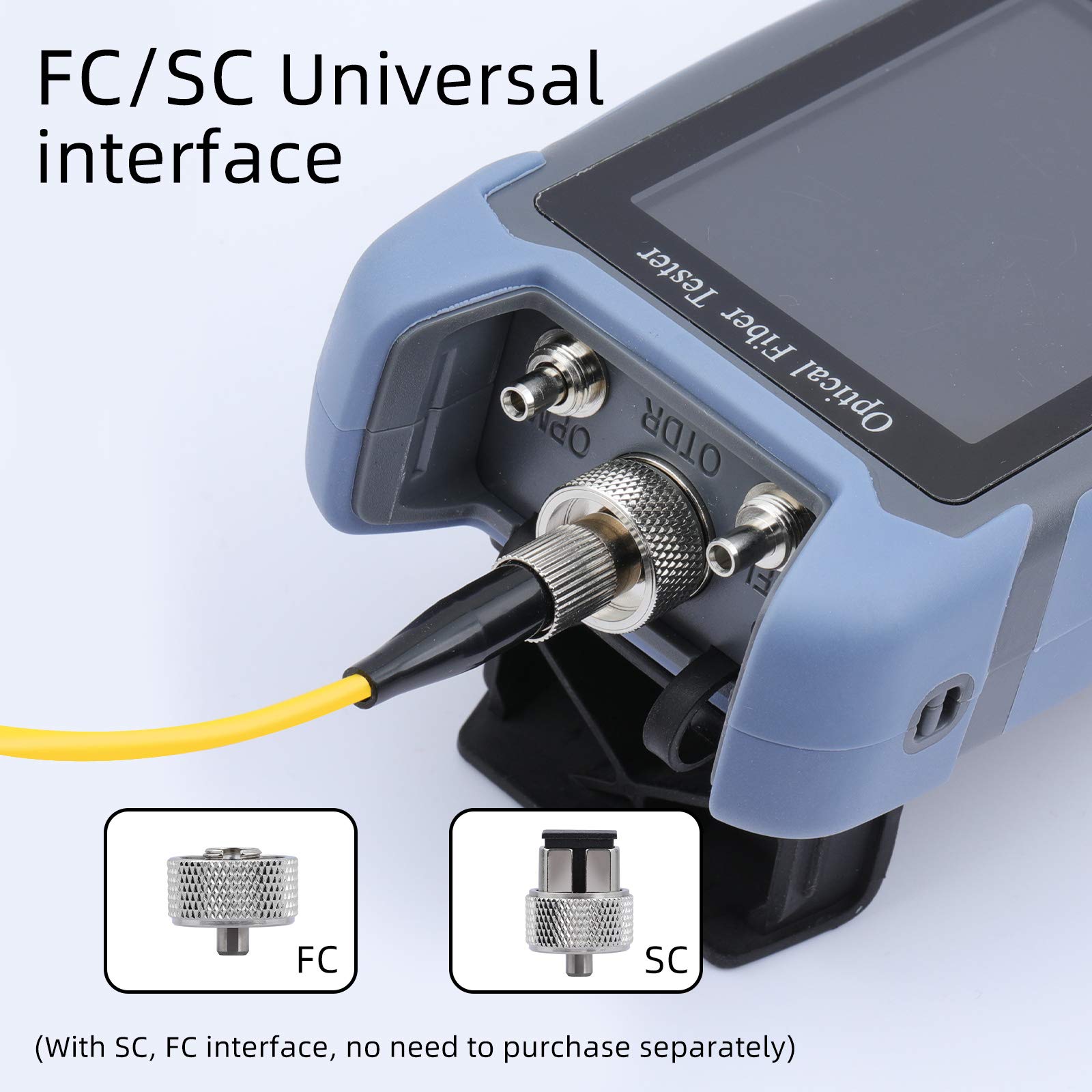 Professional 9-in-1 OTDR Fiber Optic Cable Tester with VFL, OLS, OPM & RJ45 Ethernet Testing - 900D-SC/FC UPC for Network Installation, Maintenance & Troubleshooting (Ideal for Telecom Engineers & Data Center Technicians)