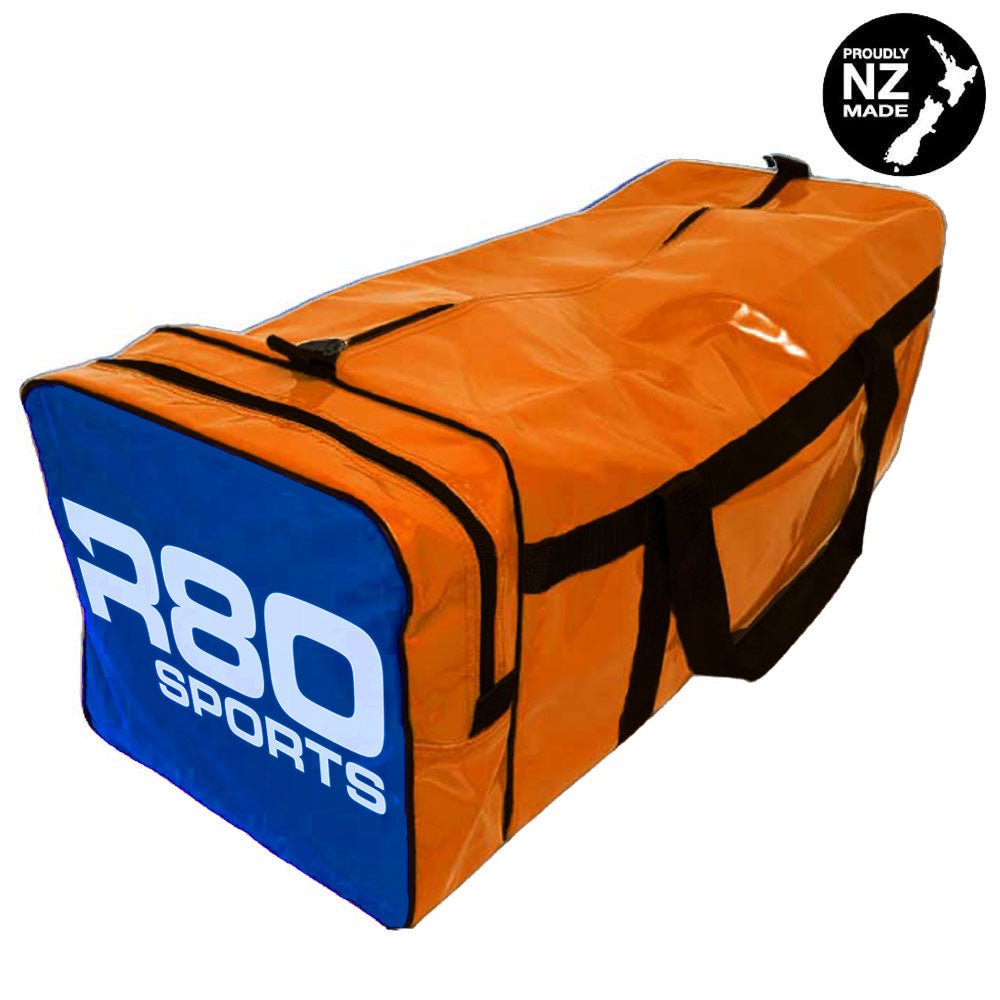 R80 Club Kit Colors Gear Bag Orange with End Pocket - Durable Sports Equipment Storage for Golf, Tennis & Gym Accessories