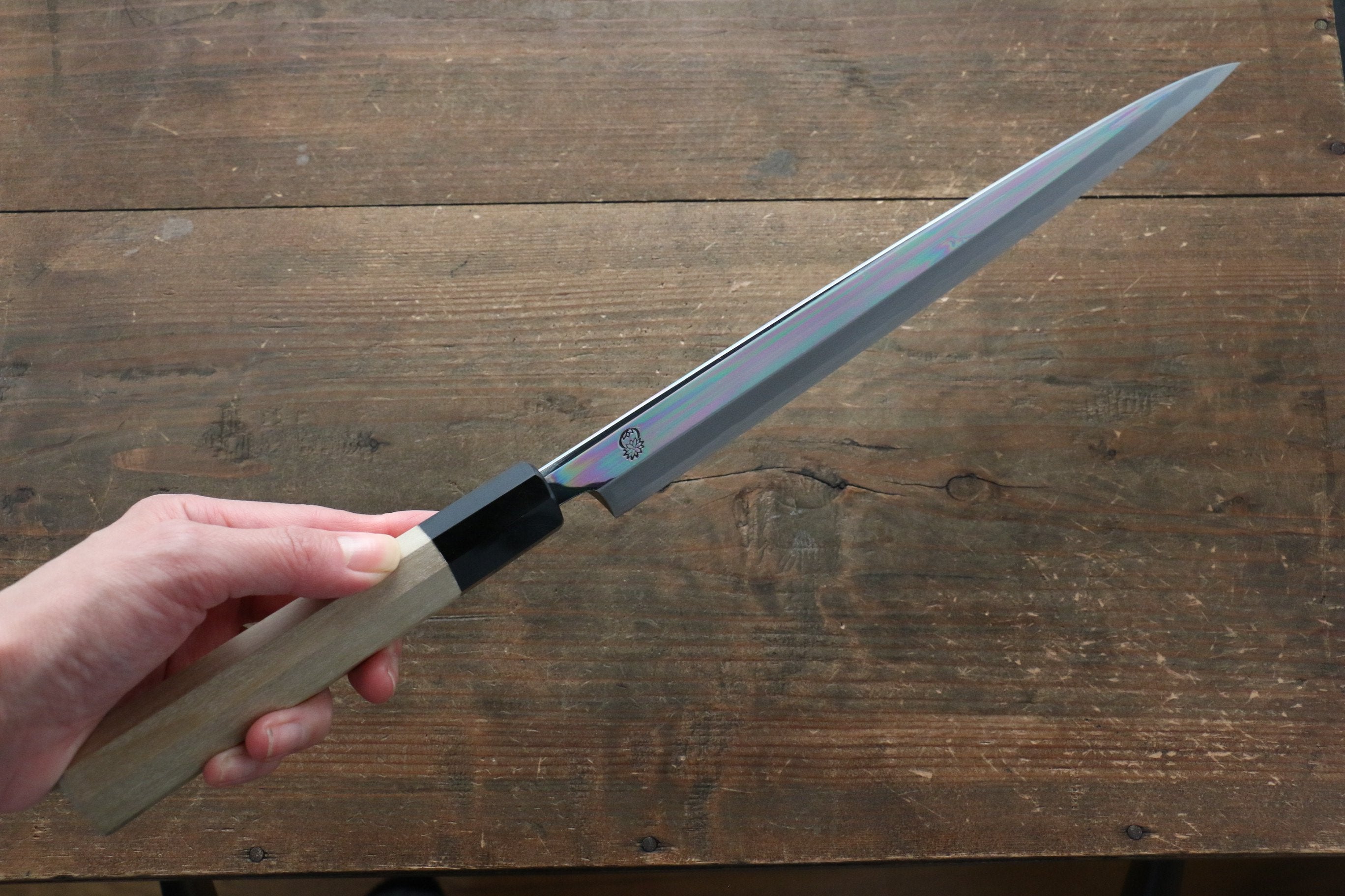 Premium Choyo Blue Steel No.1 Yanagiba Sushi Knife - 9.5