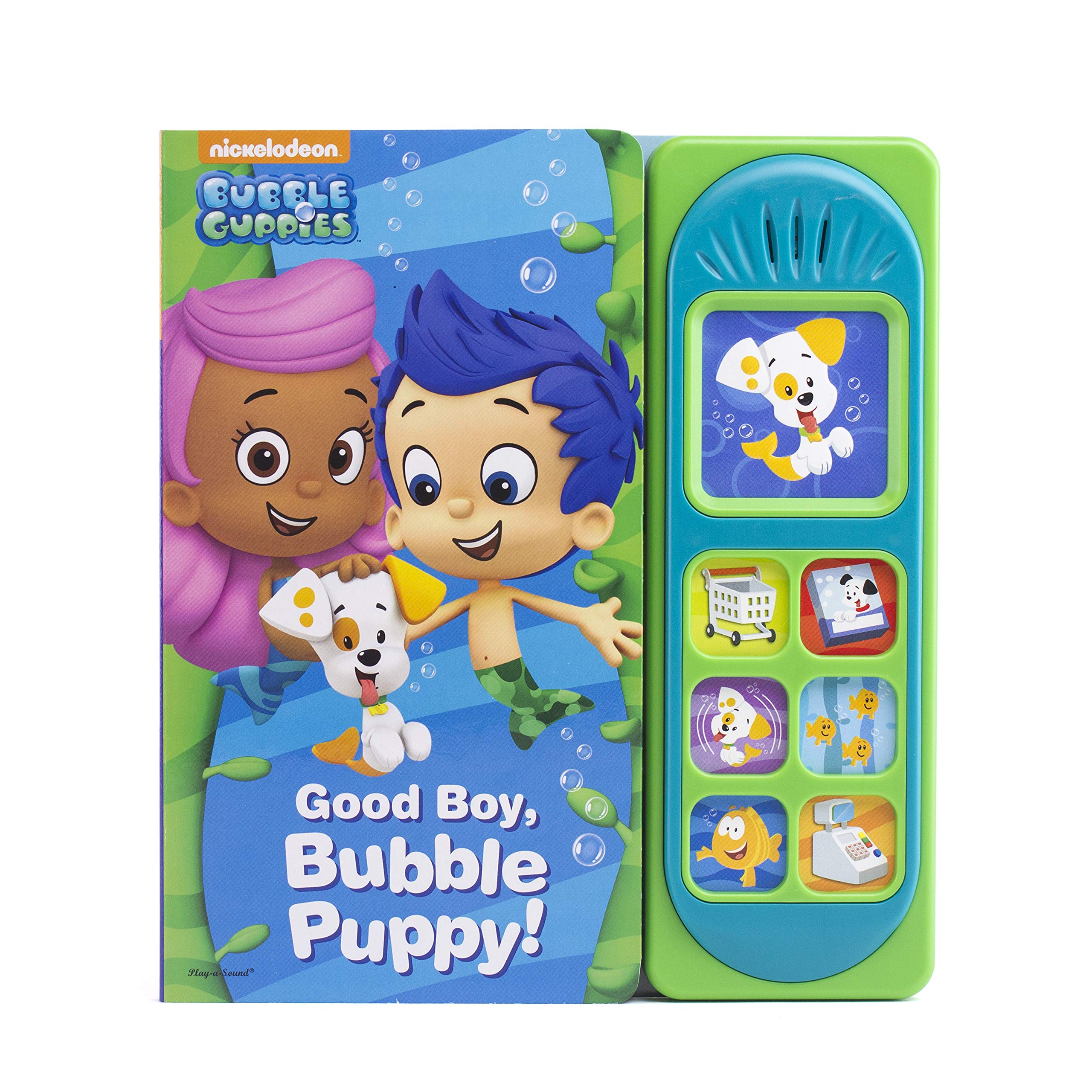 Nickelodeon Bubble Guppies Interactive Sound Book - Good Boy, Bubble Puppy! PI Kids Play-a-Sound Children's Educational Toy - Perfect for Storytime, Preschool Learning & Toddler Bedtime Reading