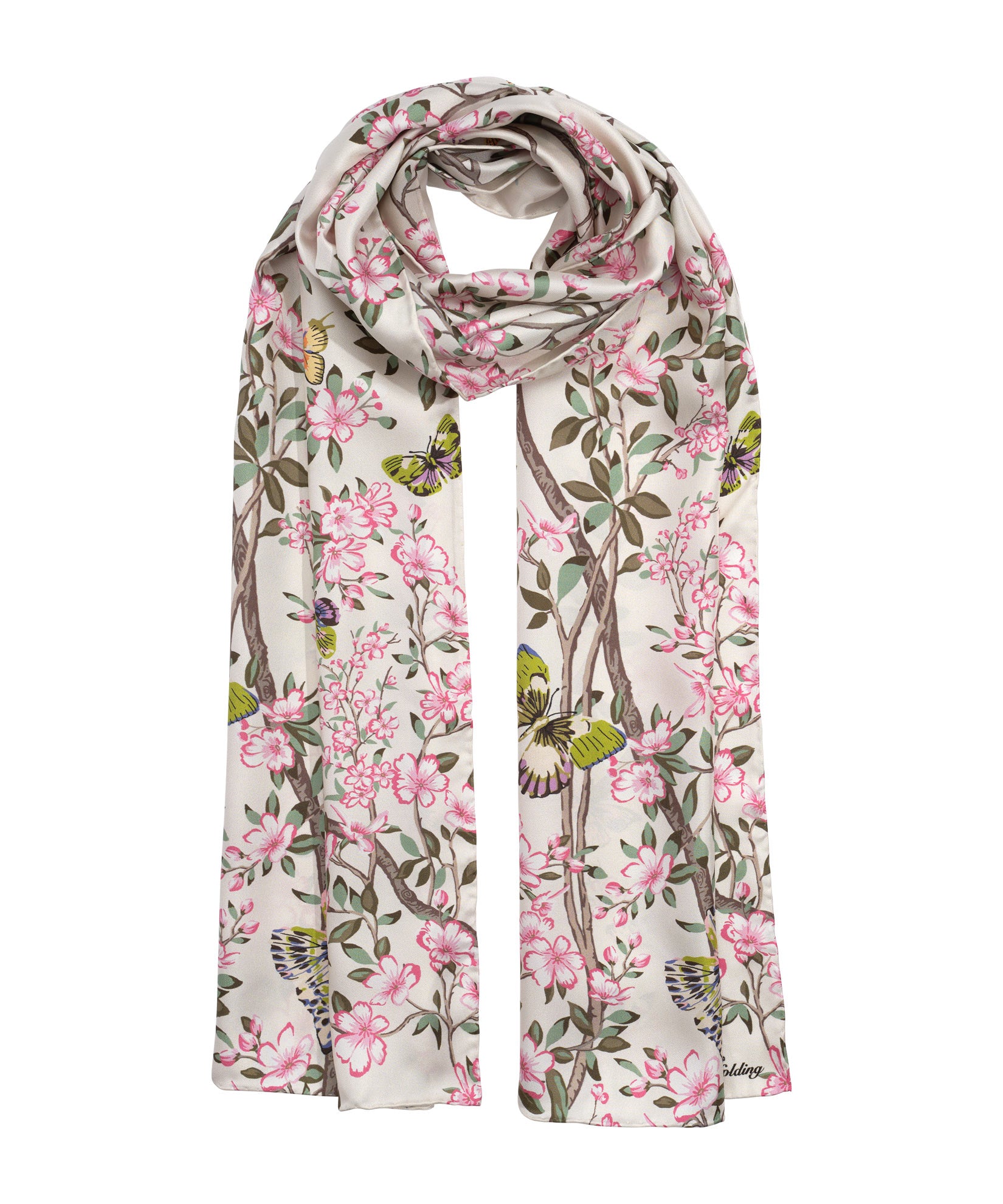Elegant Spring Unfolding Silk Oblong Scarf - Lightweight Fashion Accessory for Women - Perfect for Office, Party & Travel Outfits