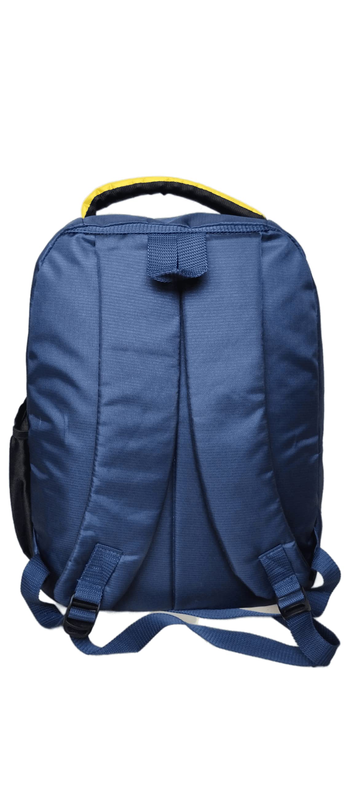 MISHK PU Nylon School Backpack for Boys & Girls - Durable College Backpack for Students - Travel Backpack for Men & Women - Navy Blue - Perfect for School, Work, Travel & Daily Commute