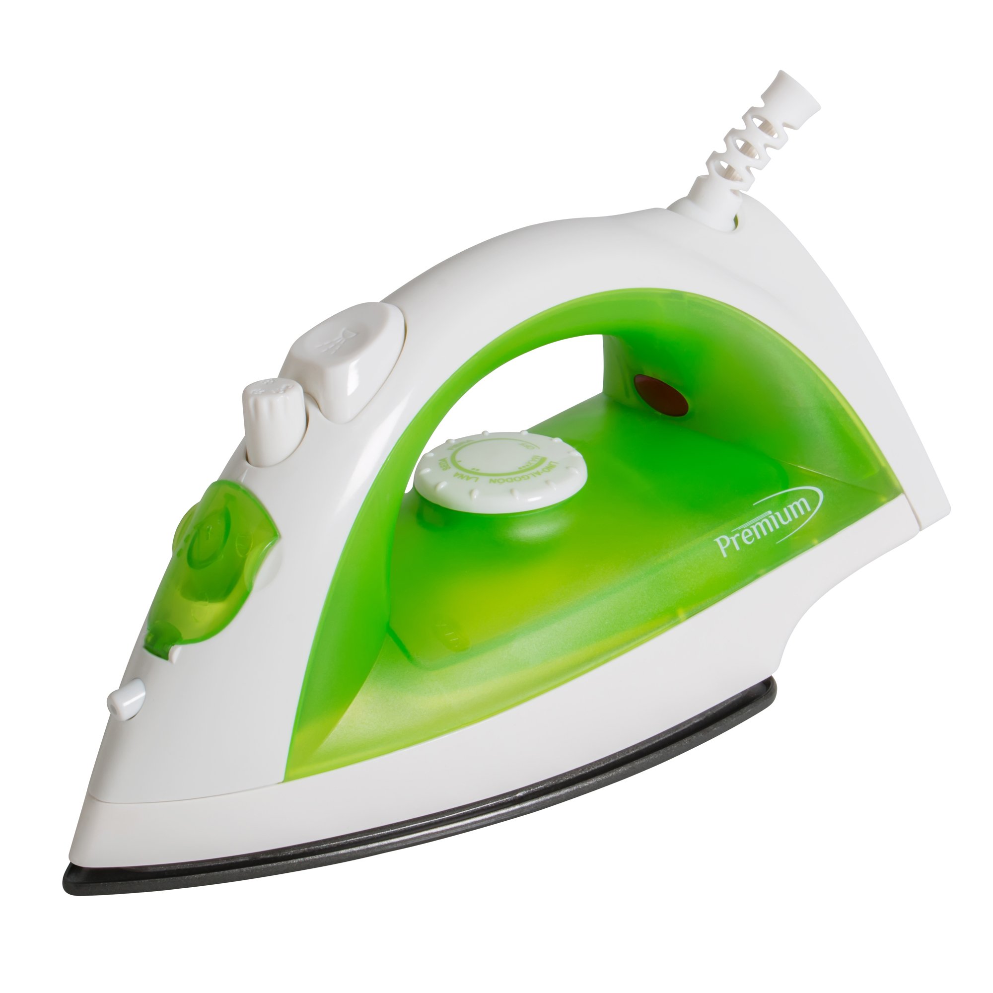 Premium Iron for Clothes - One Size Fits All - White & Grey Steam Iron for Home, Travel, and Office Use
