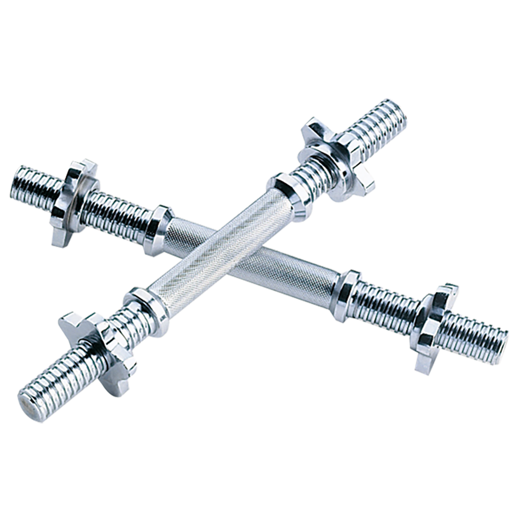 Body Solid Threaded Dumbbell Handle - Adjustable Weight Lifting Bar for Home Gym Strength Training - Perfect for Dumbbell Exercises, CrossFit & Workout Routines