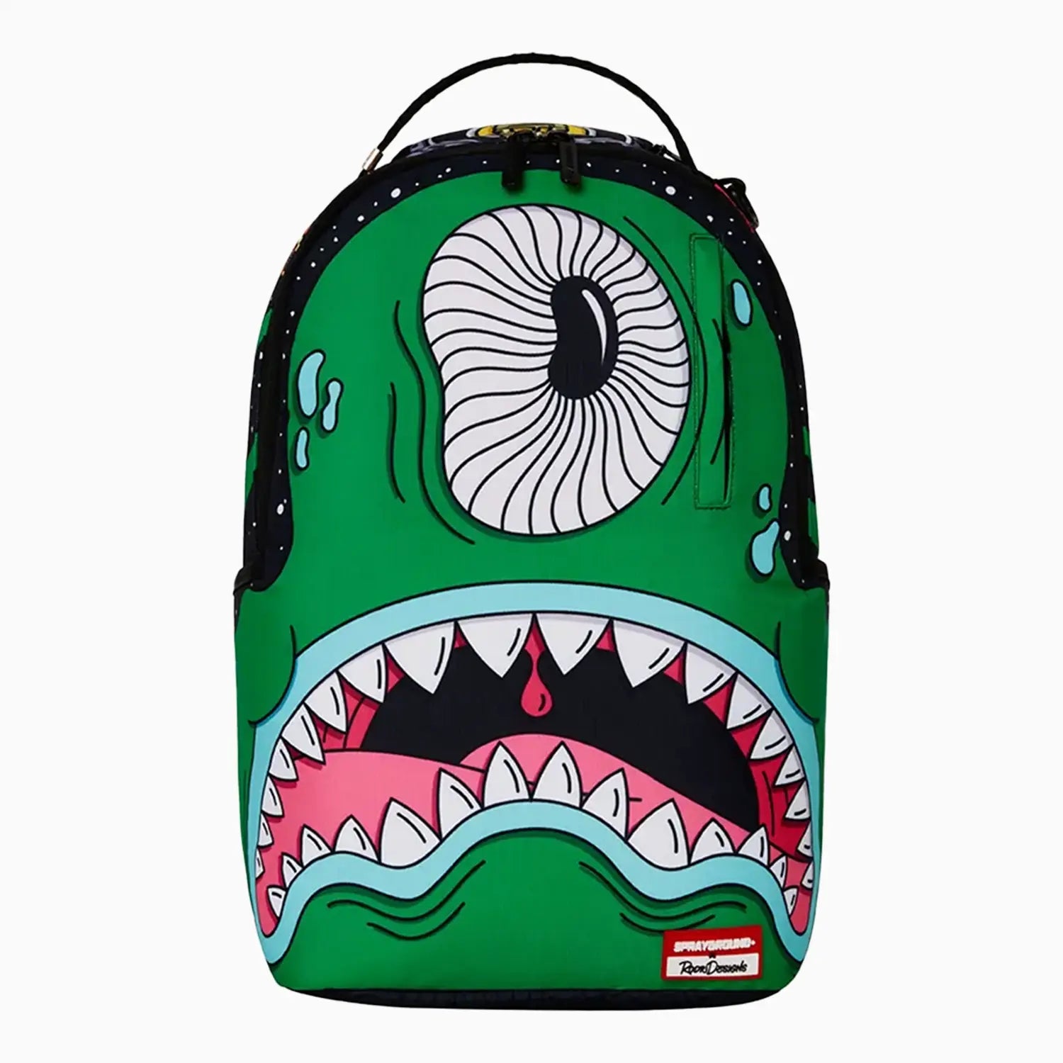 Jorge Rodriguez Green Alien Backpack - Unique UFO Themed School Bag for Kids & Teens - Perfect for School, Travel, and Cosplay Events