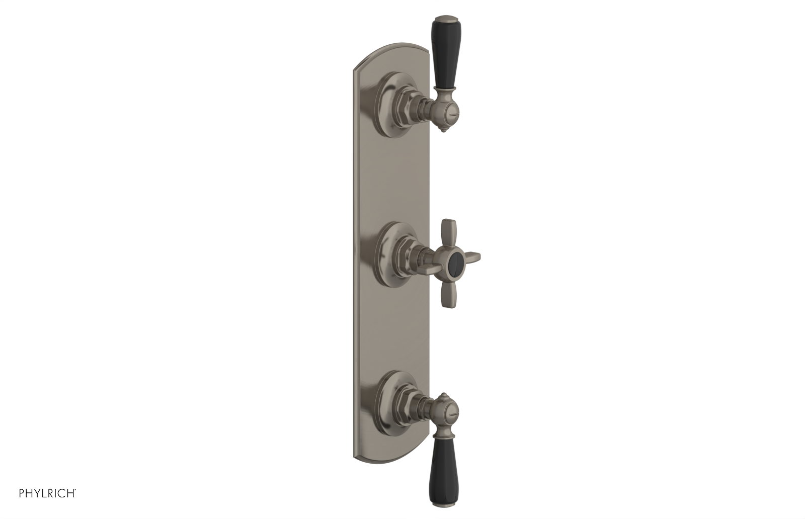 Jamestown Thermostatic Shower Valve with Dual Volume Control - Black Accents (Model 4 740) for Luxurious Bathroom Renovations & Spa-Like Shower Experience