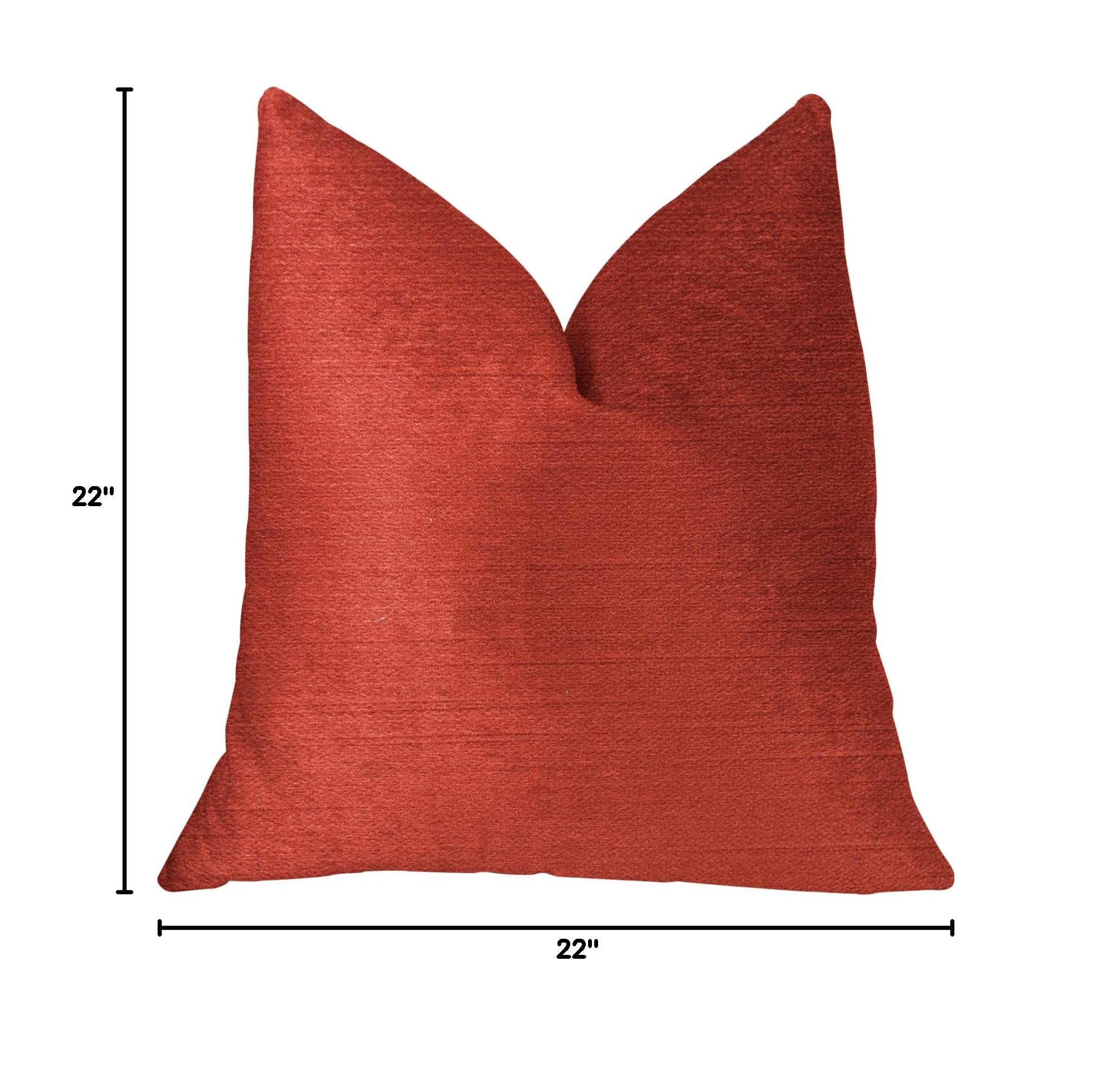 Plutus Cherry Love Luxury Throw Pillow 22x22 Inches - Soft Decorative Cushion for Sofa, Bed & Home Decor - Perfect for Living Room, Bedroom & Nursery