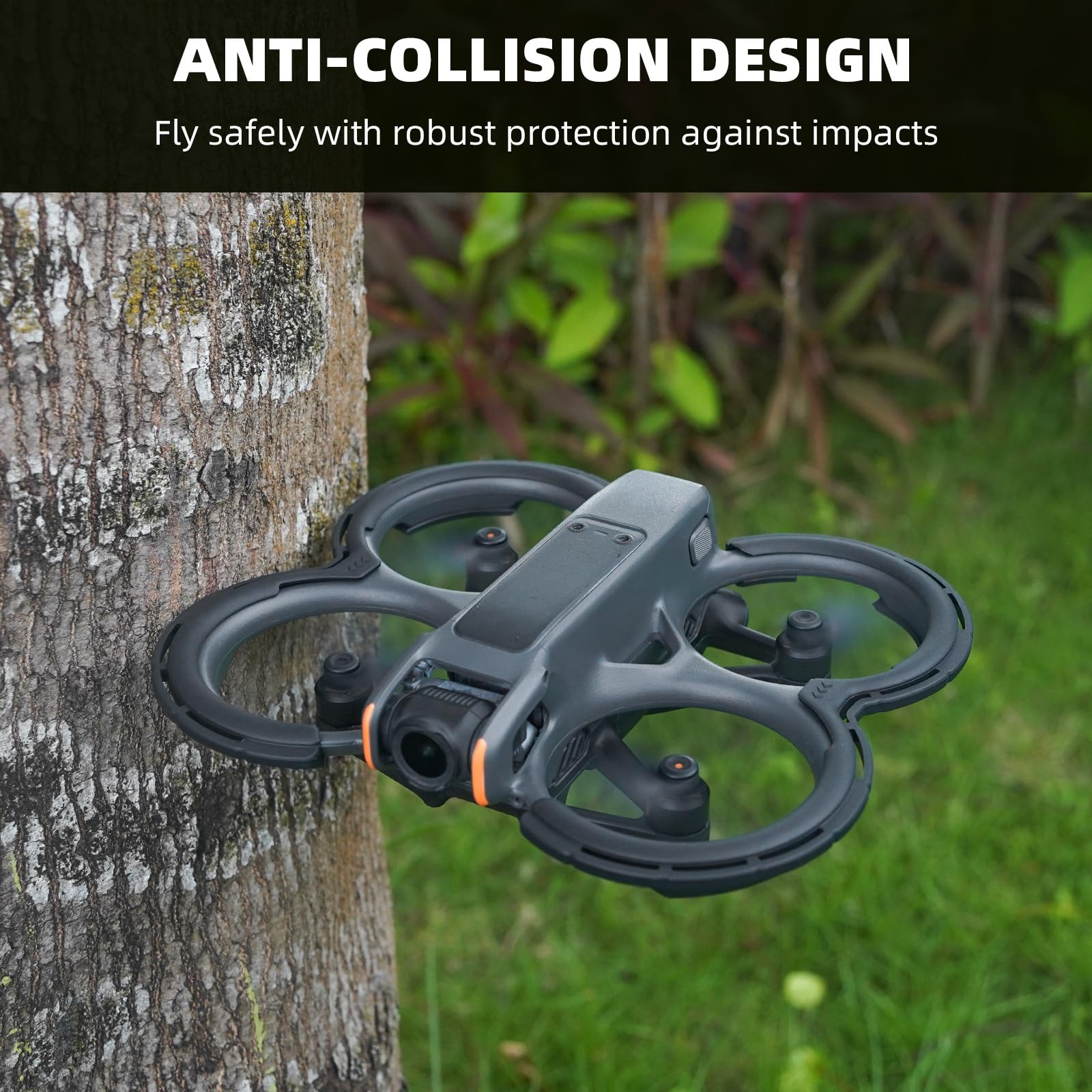 DJI Avata 2 Bumper Guards & Propeller Protector - Anti-Collision Ring Cover for Fly More Combo (Green) - Perfect for Indoor Flying, Drone Racing & Aerial Photography Protection