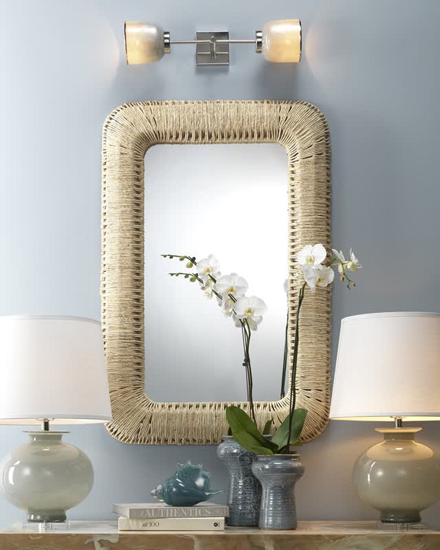 Hollis Rectangle Mirror - Modern Wall Decor for Living Room, Bedroom & Bathroom - Stylish Home Decoration & Functional Mirror for Vanity & Entryway