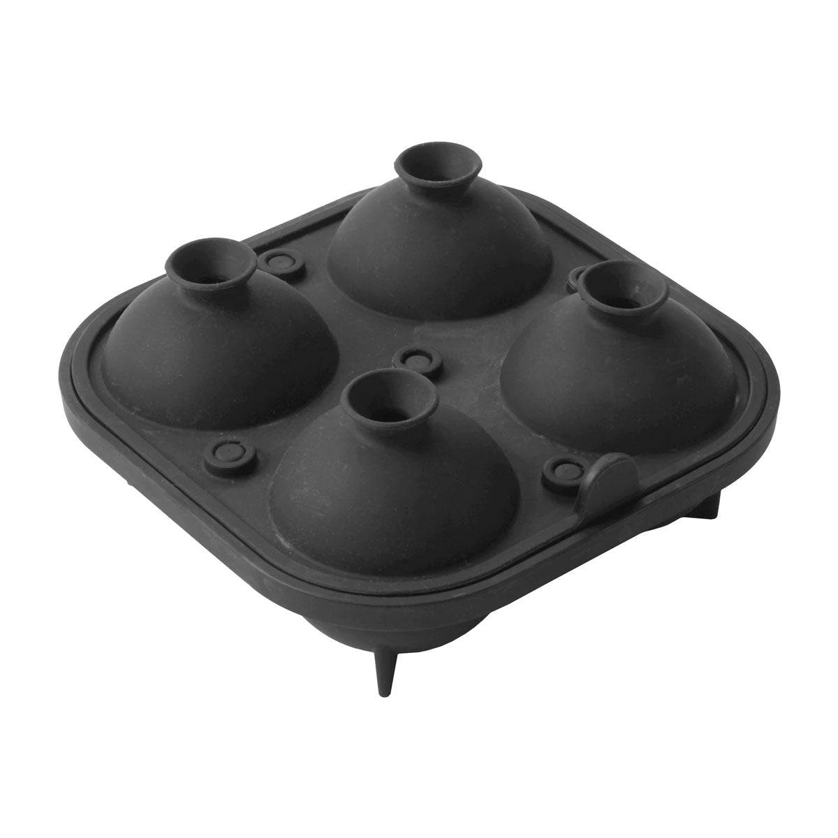 Premium Silicone 4 Sphere Ice Mold - American Metalcraft SMSR4 - Perfect for Cocktails, Whiskey, and Cold Drinks - Durable & Flexible Ice Ball Maker for Home Bars and Entertaining