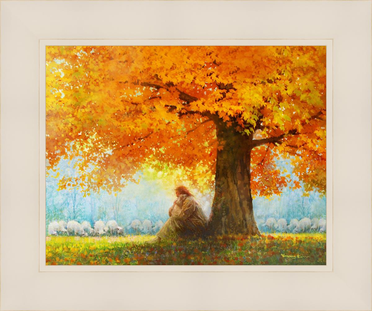 In His Arms by Yongsung Kim - Romantic Wall Art, Canvas Painting for Home Decor, Perfect for Bedroom, Living Room & Office