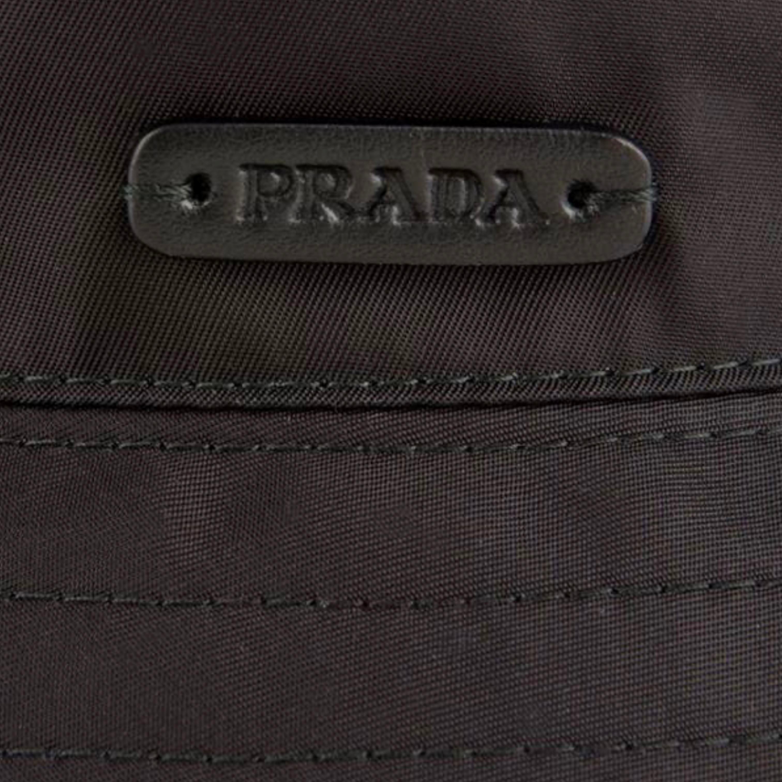 Prada Black Nylon Bucket Hat for Women & Men - Fashionable Sun Hat for Outdoor Activities, Beach, Travel & Summer Style